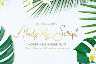Abidzarly: A Bold Script Font for Creative Projects