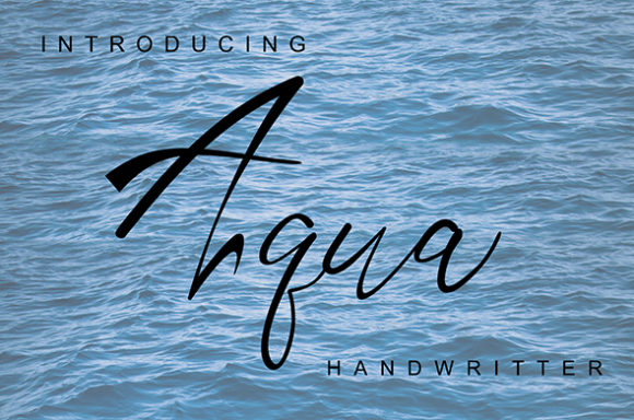 Aqua: A Friendly and Beautiful Script Font for Real Design Work