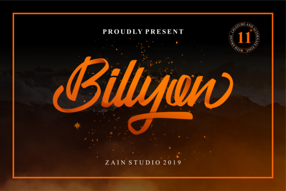 Billyon: A Modern Script Font That Speaks With Charm