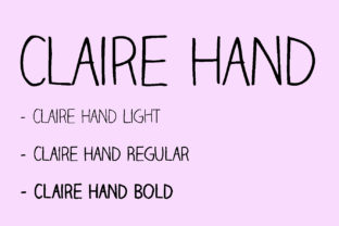 Claire Hand: A Light Script Font That Elevates Design
