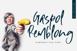 Gaspol Remblong: A Natural Handwritten Font That Brings Warmth and Personality to Your Designs