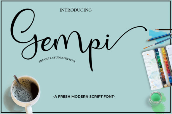 Gempi: A Modern Casual Calligraphy Font for Design Projects