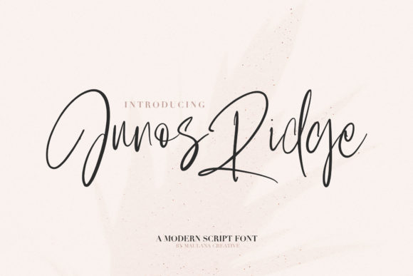 Junos Ridge: Bold, Nostalgic Script Font