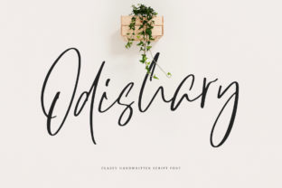 Odishary: Elegant Handwritten Typography, Thoughtfully Crafted
