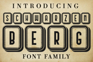 Schwarzenberg Capitals: Bold All-Caps Font