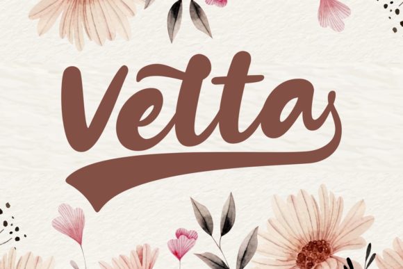 Velta: A Strong Handwritten Font with Swash Alternates
